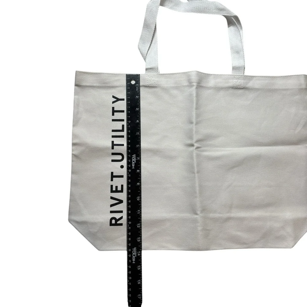 Rivet Utility Los Angeles Plain Canvas‎ Tote Bag